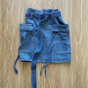 Mini jean skirt